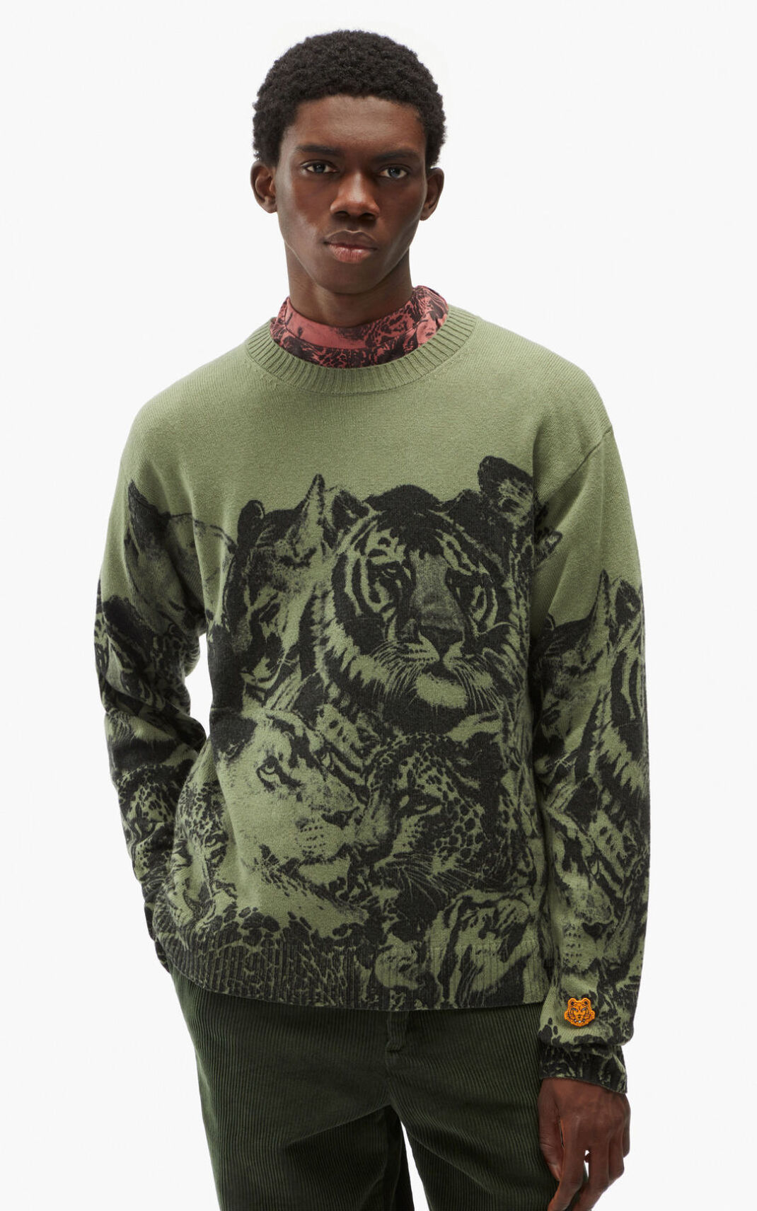 Kenzo Wildtigers loose wool Stickad Tröja Herr | 21976-FXNR